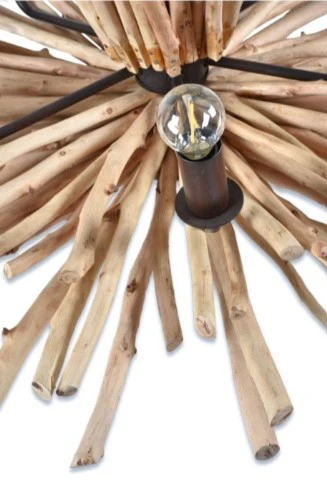5 Light Driftwood Chandelier - Wood/Metal - UE04 - Available In-Store Only - Image 2