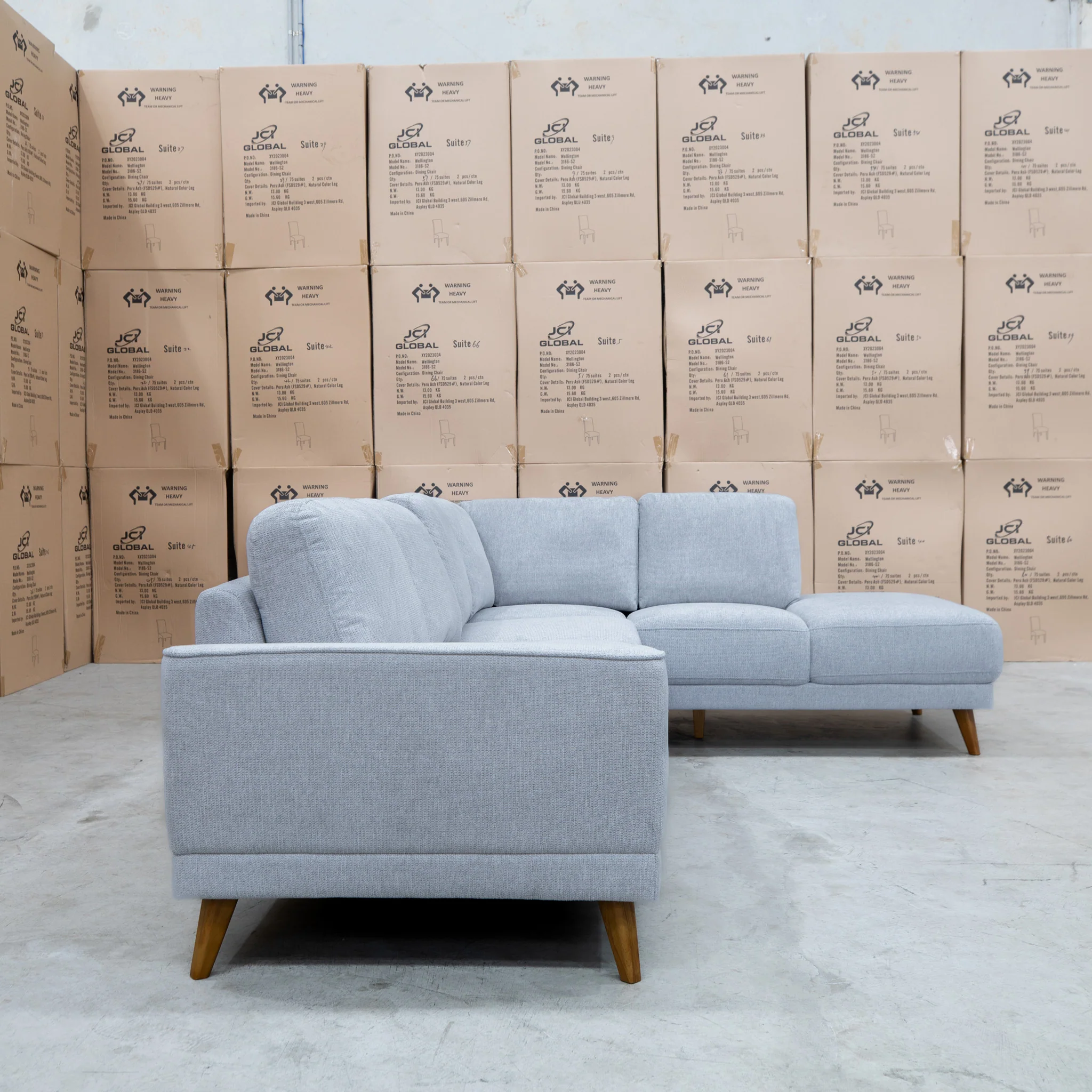 Bristol RHF Corner Chaise Lounge - Whisper - Image 4