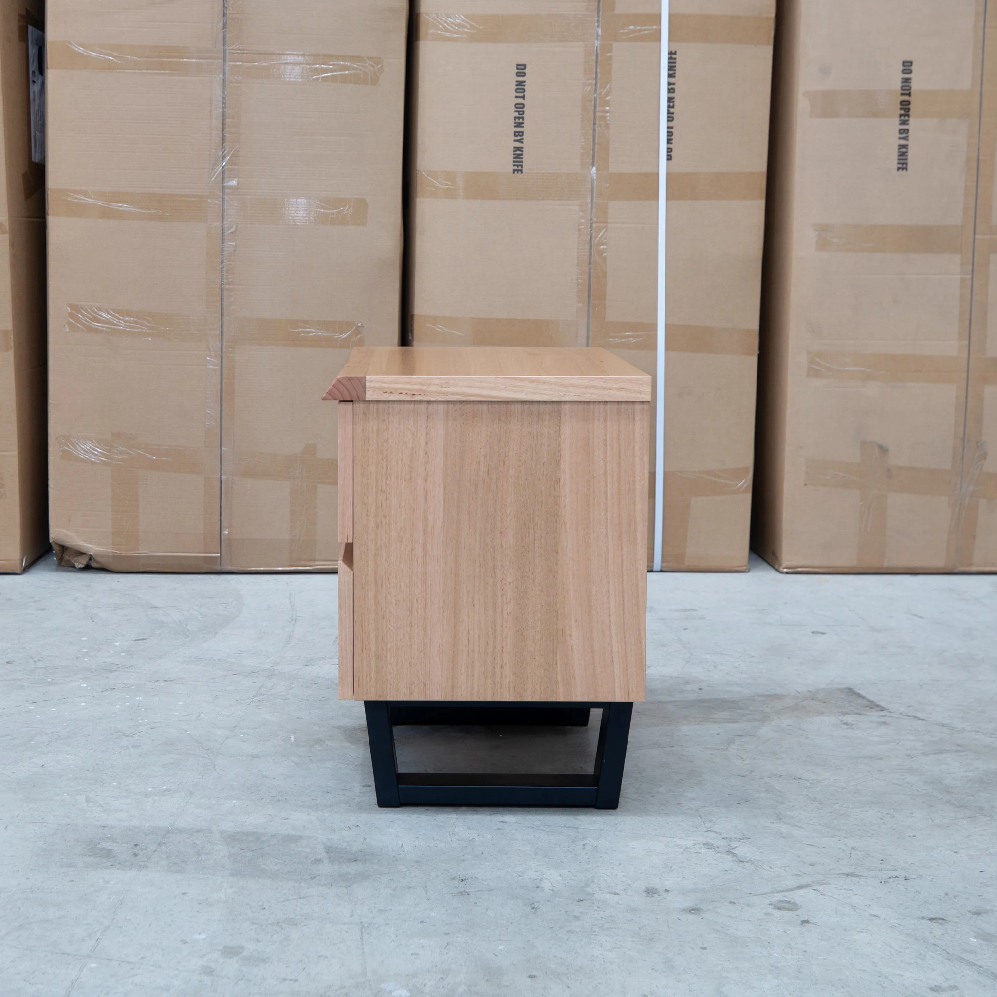 Byron Two Drawer Australian Messmate Hardwood Bedside - Image 7