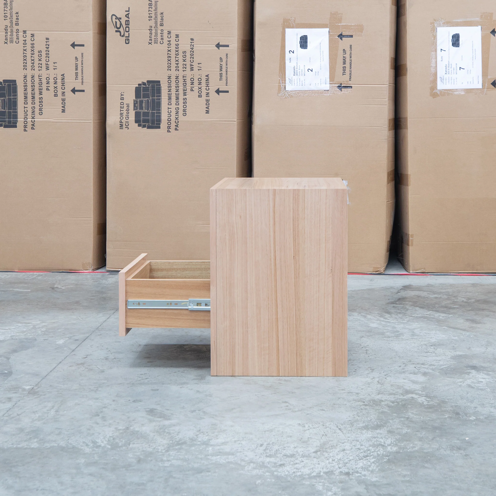 Como Messmate Two Drawer Bedside - Image 2