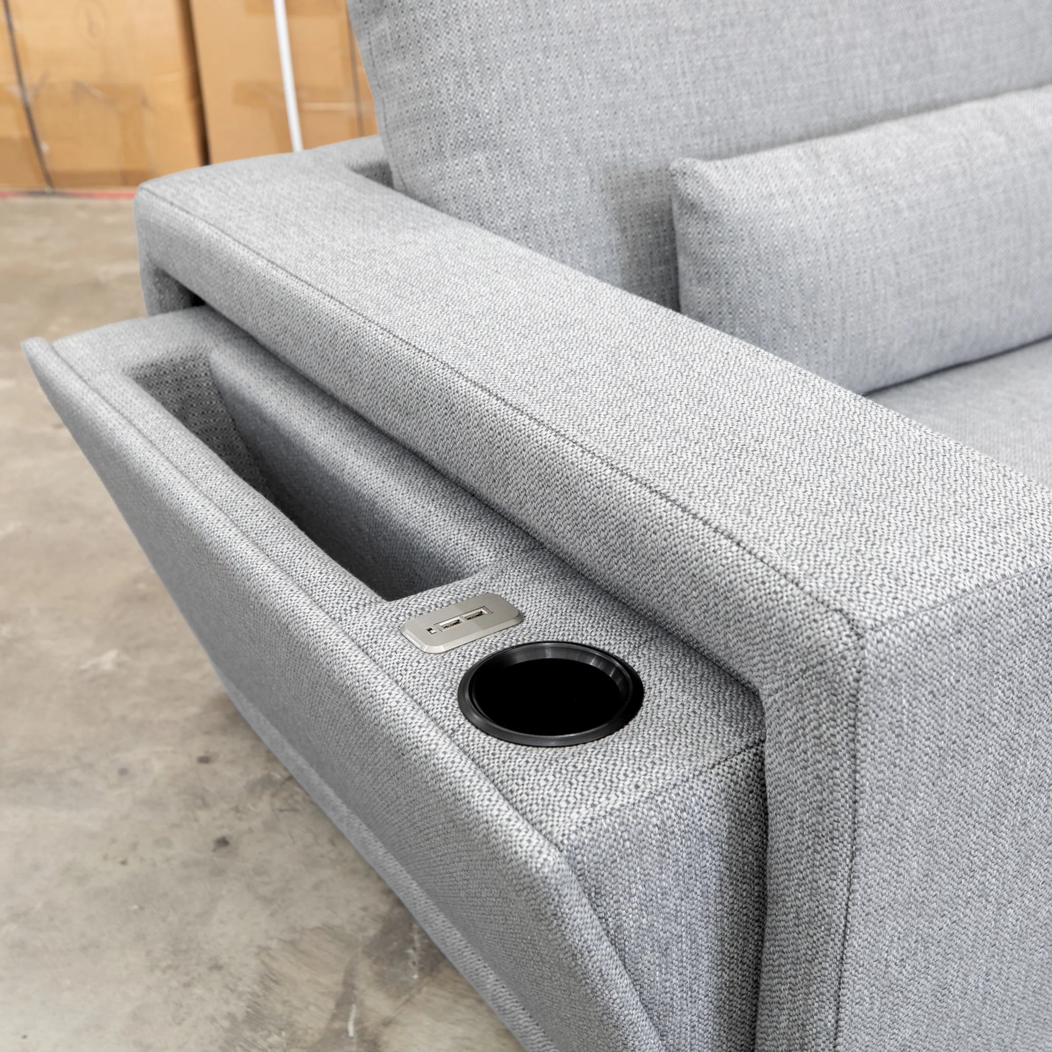 East Town Deep Seat Two Seat Lounge - Fog - Image 10