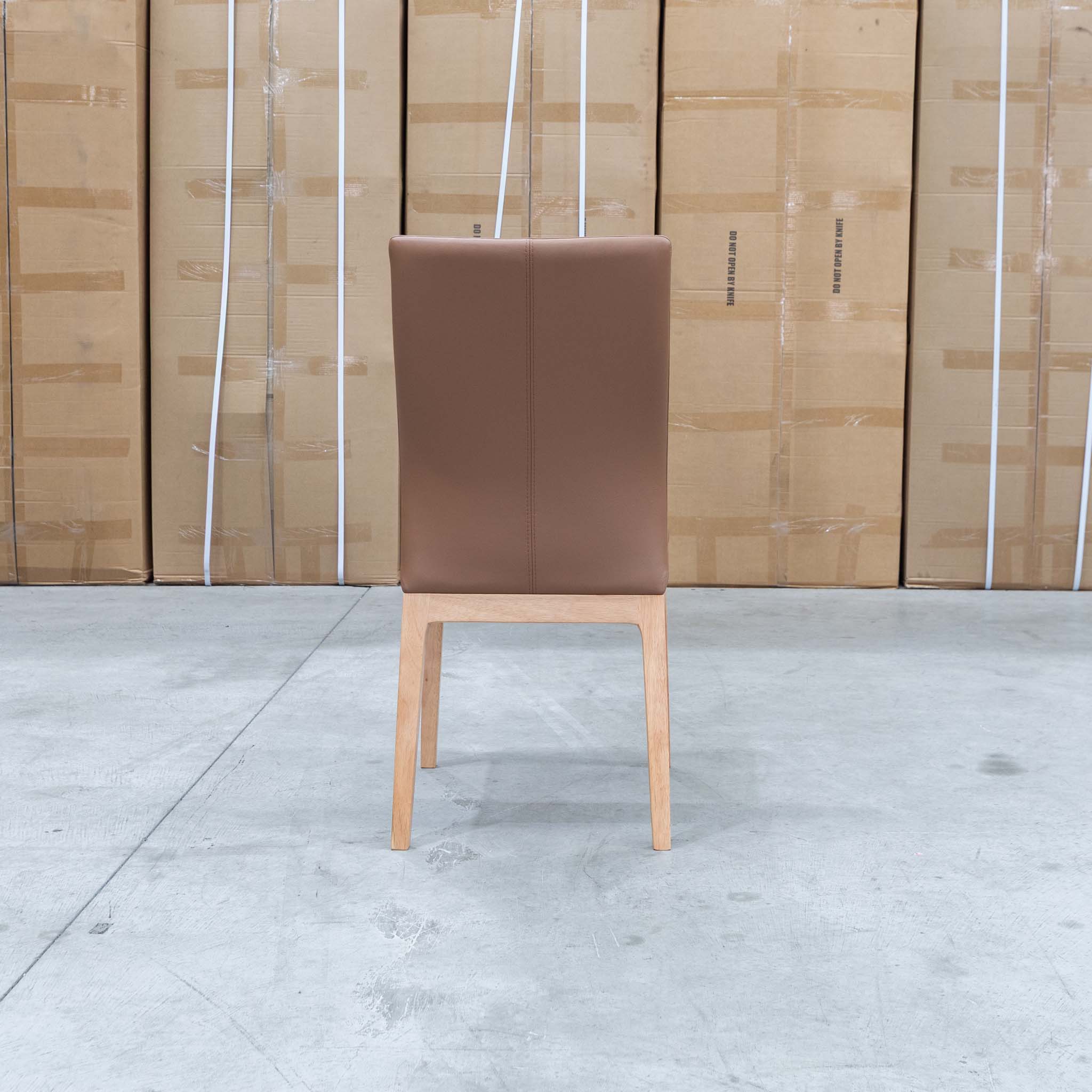 Hampshire Leather Dining Chair - Cognac - Image 5