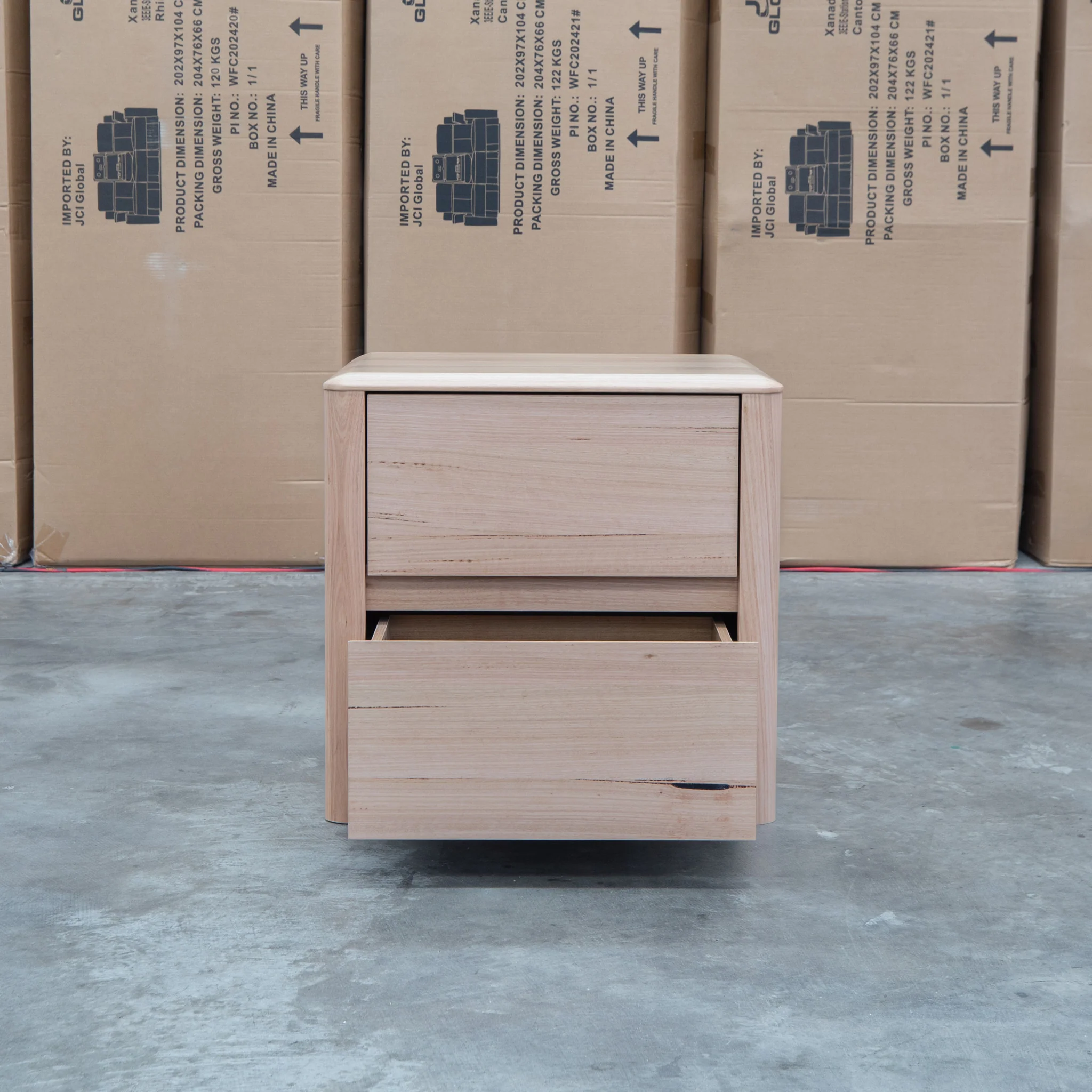 Island Messmate Two Drawer Bedside