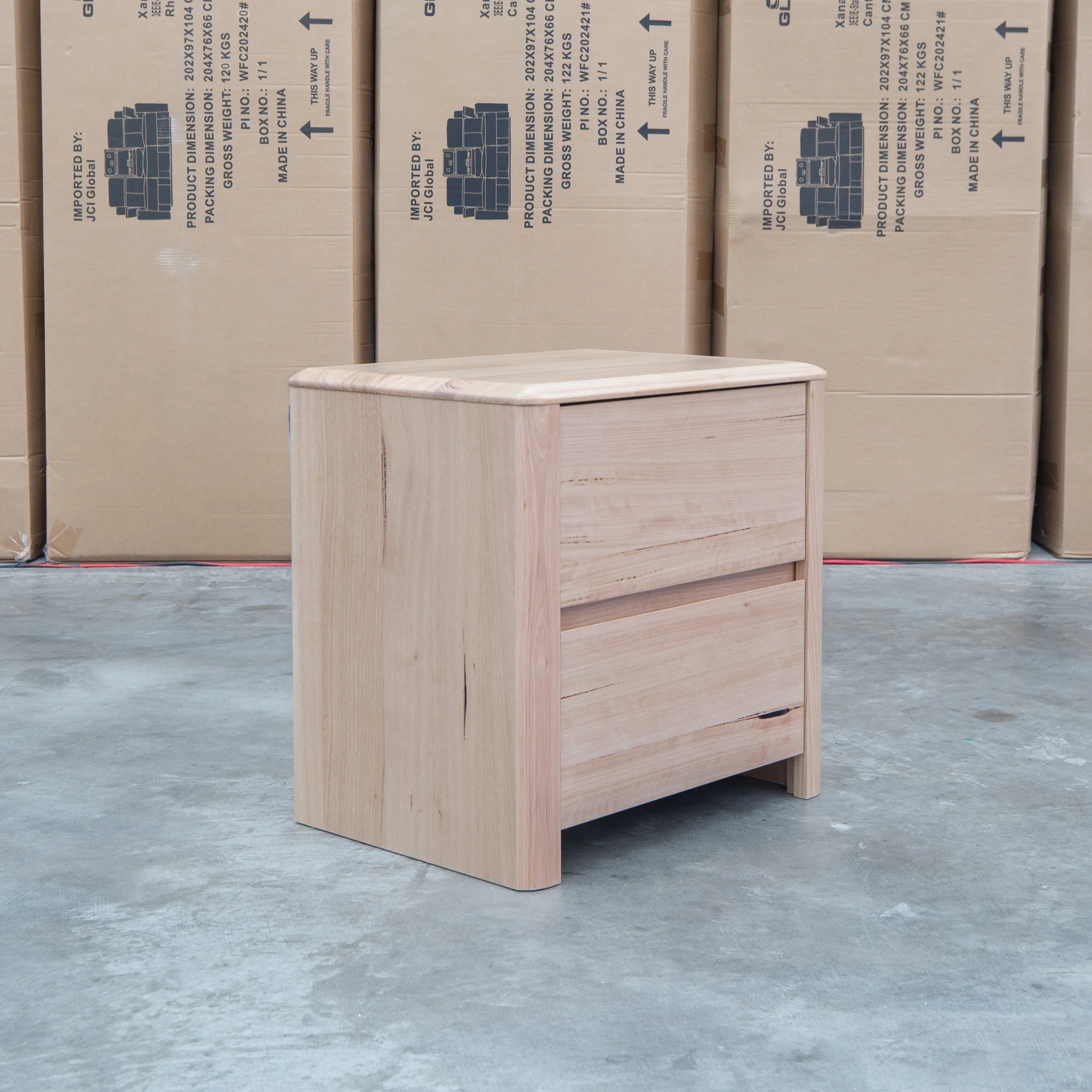 Island Messmate Two Drawer Bedside - Image 2