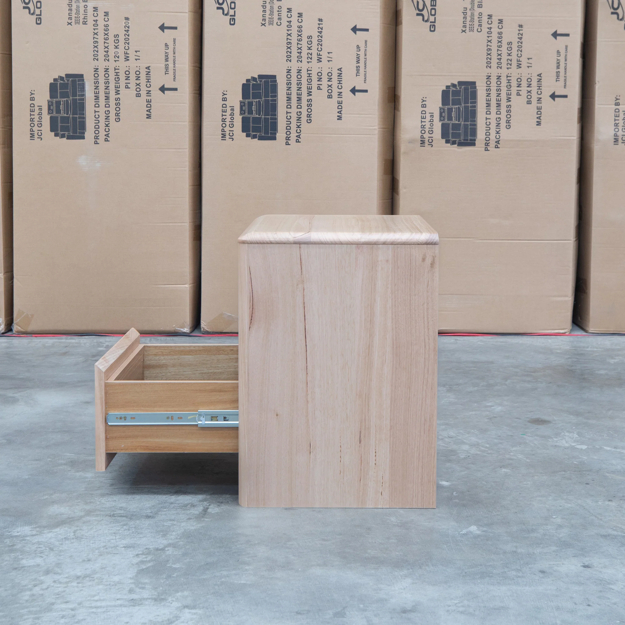 Island Messmate Two Drawer Bedside - Image 8