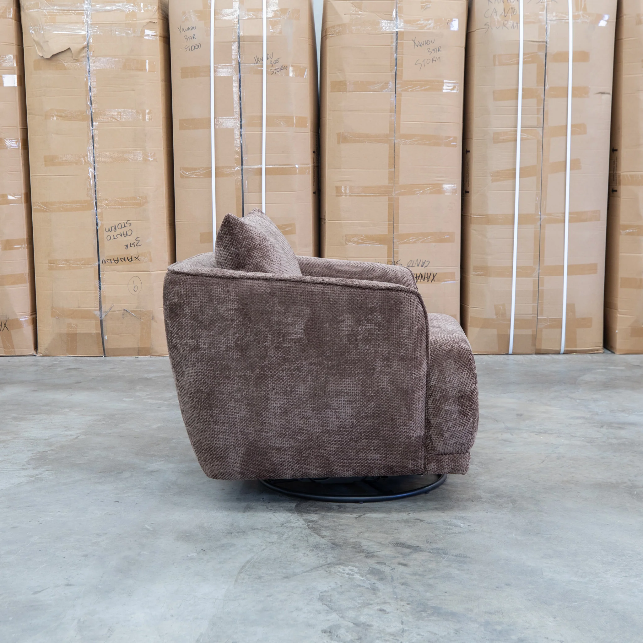 James Rocker Swivel Chair - Chocolate - Image 3