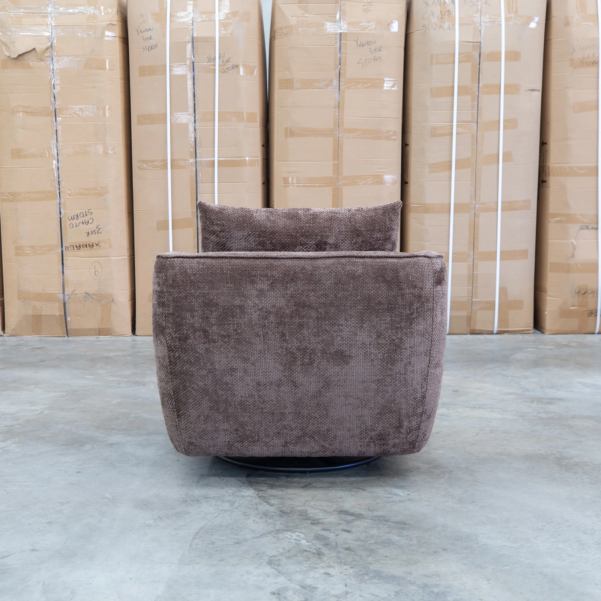 James Rocker Swivel Chair - Chocolate - Image 4