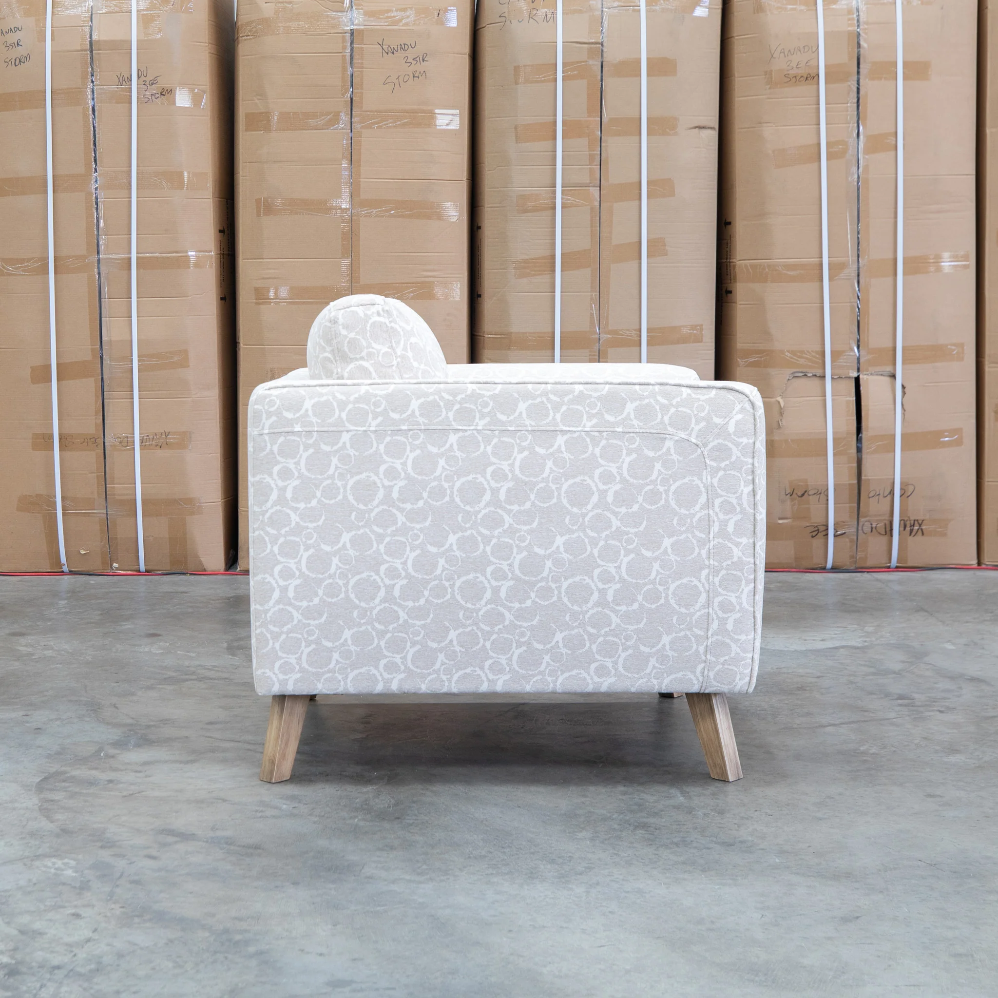 Joelle Single Armchair - Sandstone - Available After 15th July - Image 3