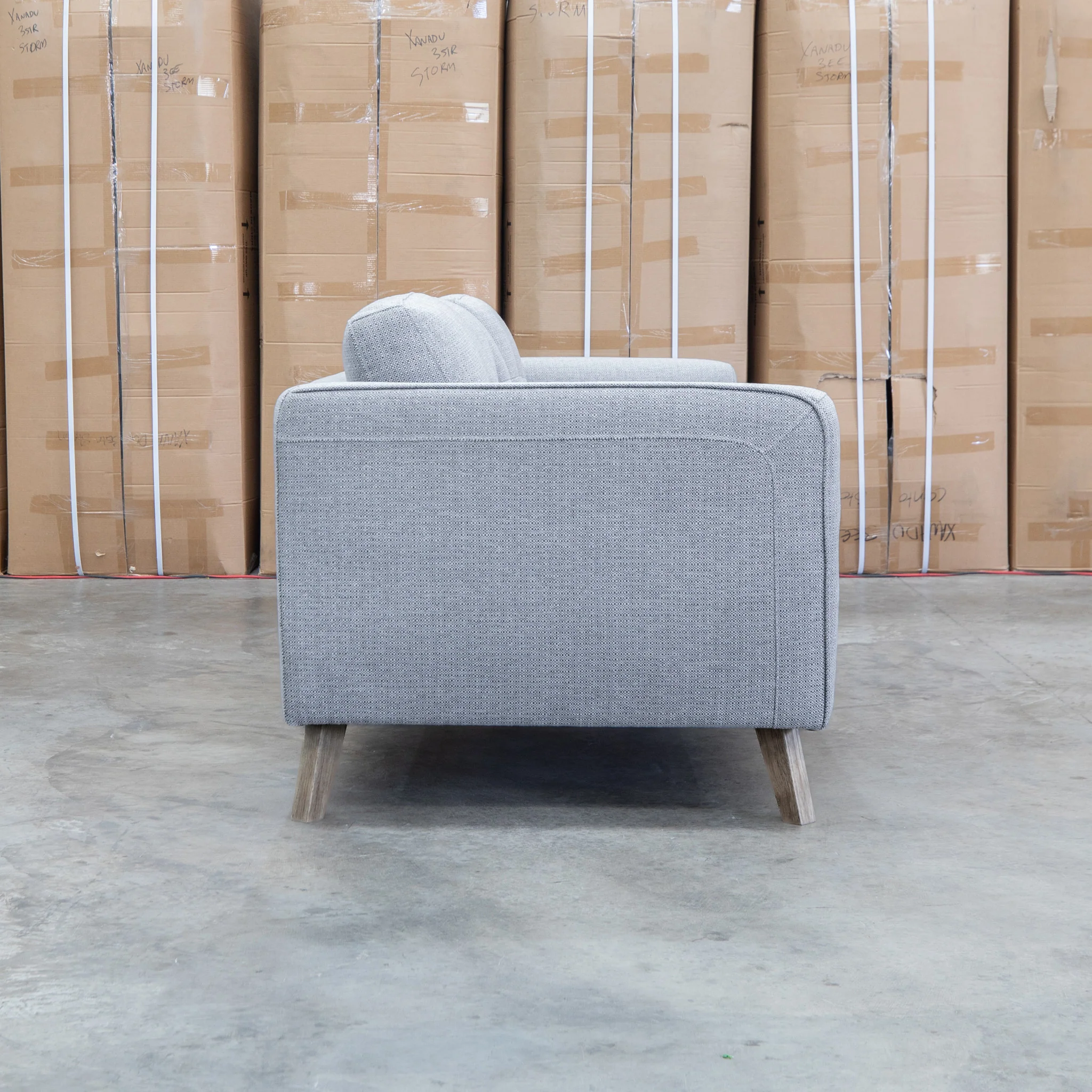 Joelle Three Seat Sofa - Ash- Available After 15th July - Image 4