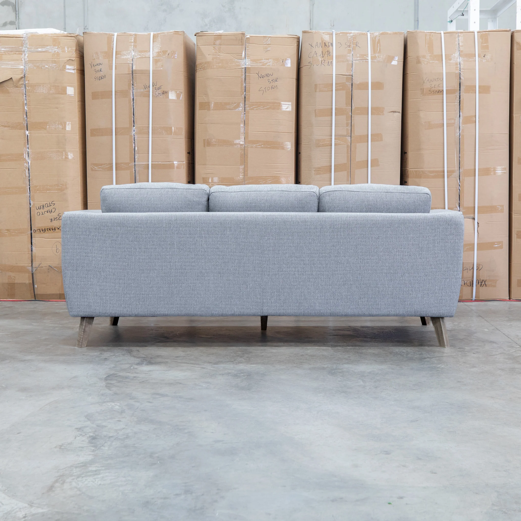 Joelle Three Seat Sofa - Ash- Available After 15th July - Image 5