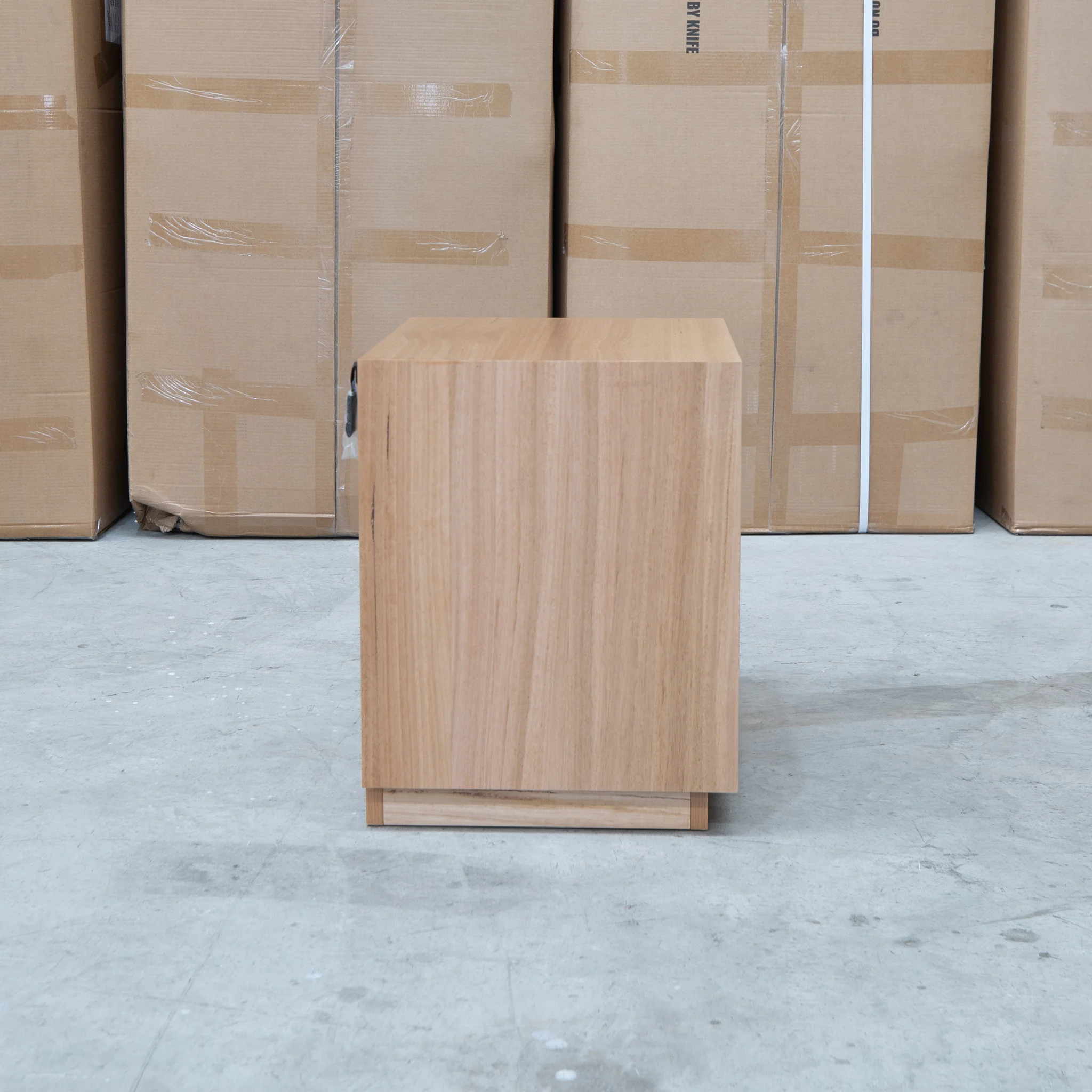 Lana Two Drawer Australian Messmate Hardwood Bedside - Image 6