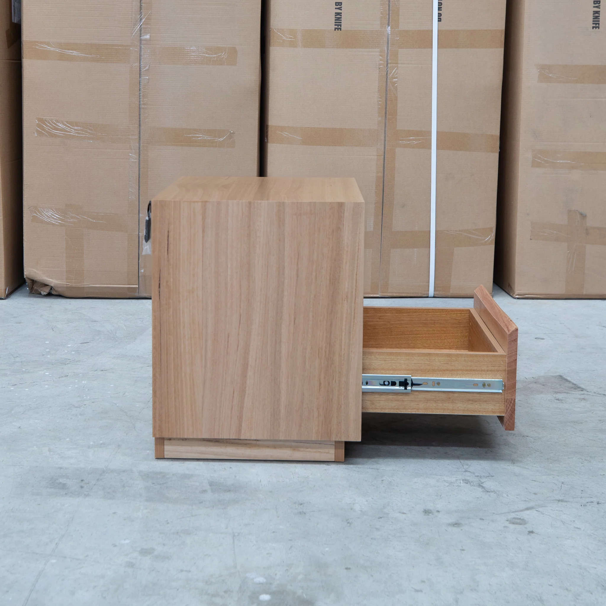 Lana Two Drawer Australian Messmate Hardwood Bedside - Image 7