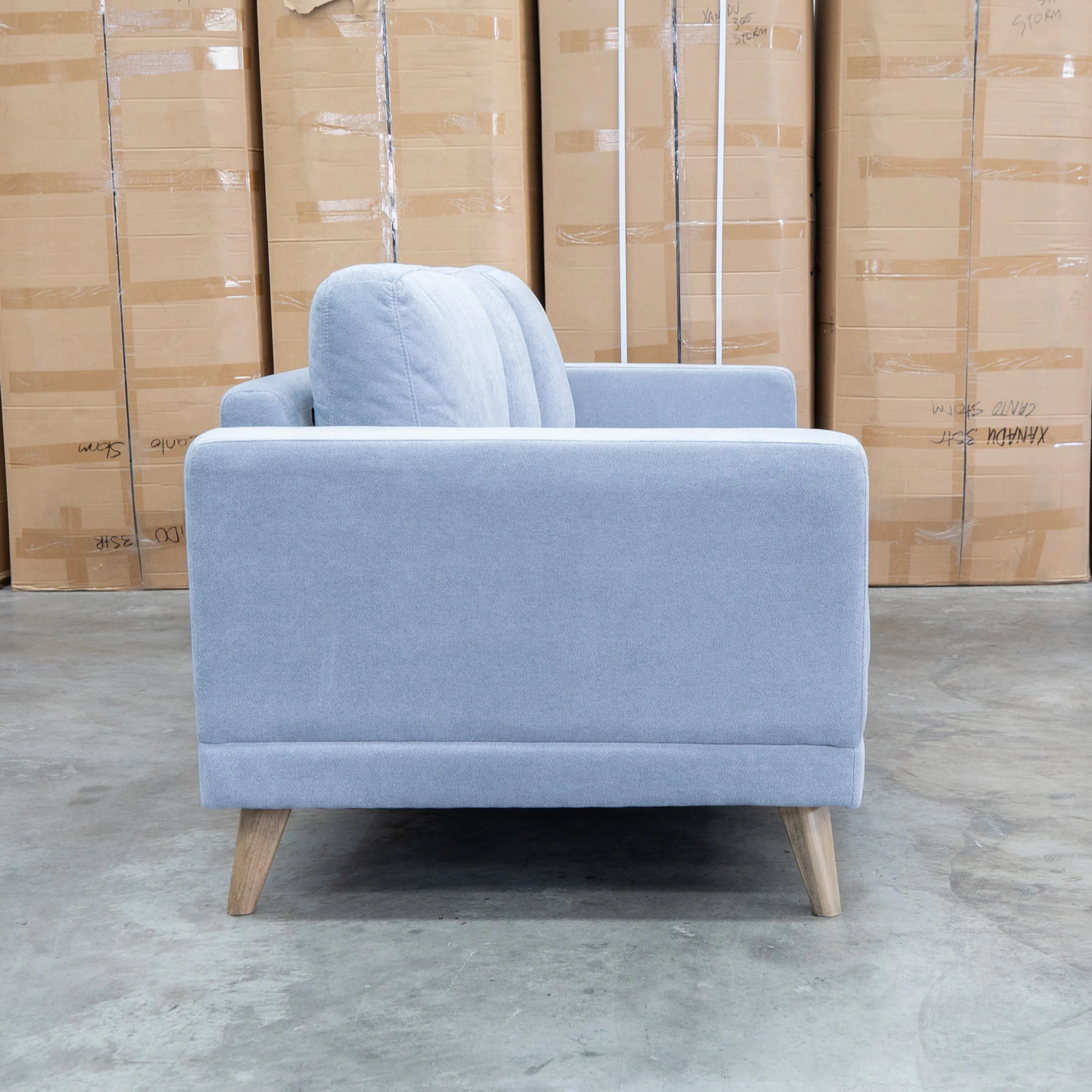 Lucas Three Seat Sofa - Smoke - Image 3