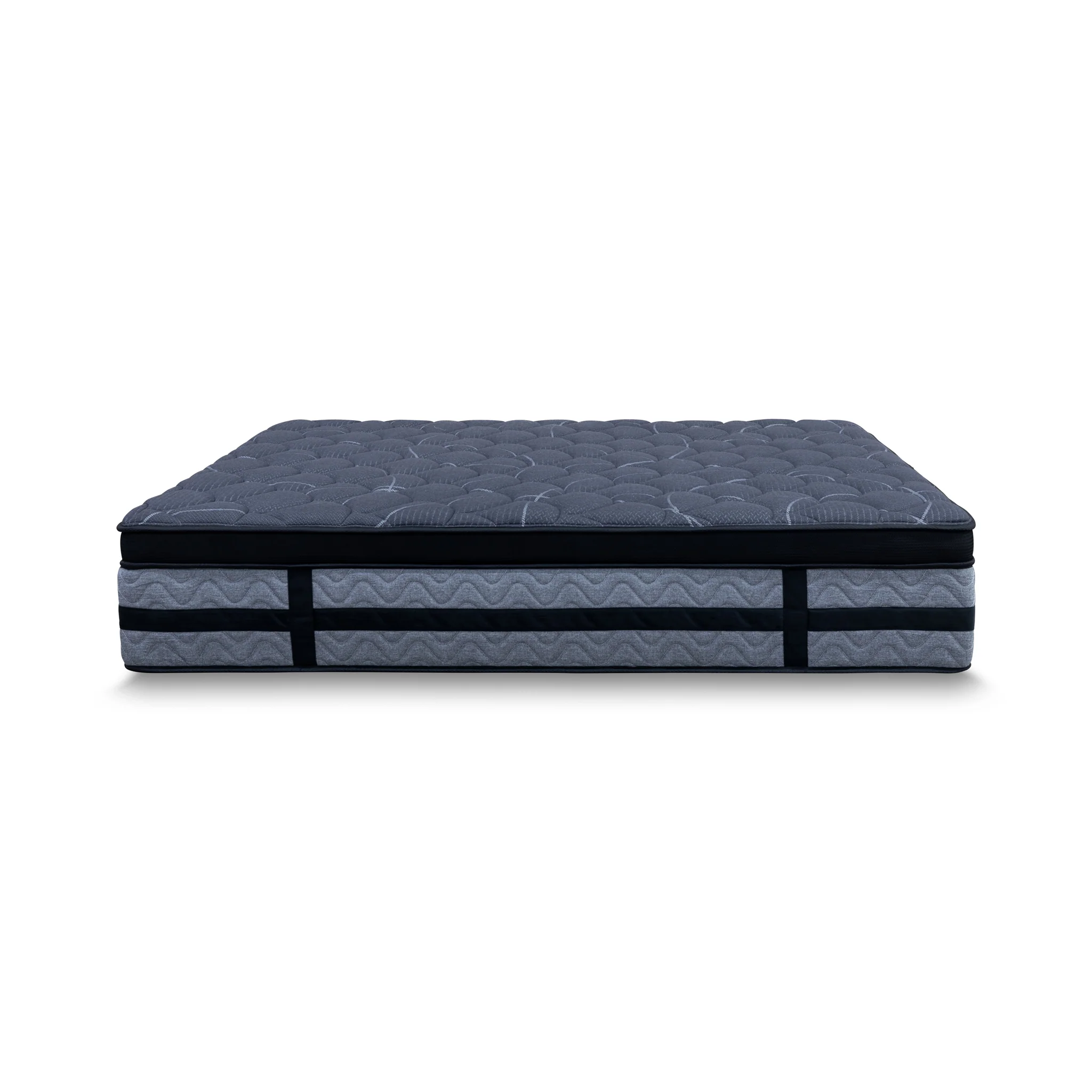 Lux Black Pocket Coil Queen Mattress - Firm - Image 4