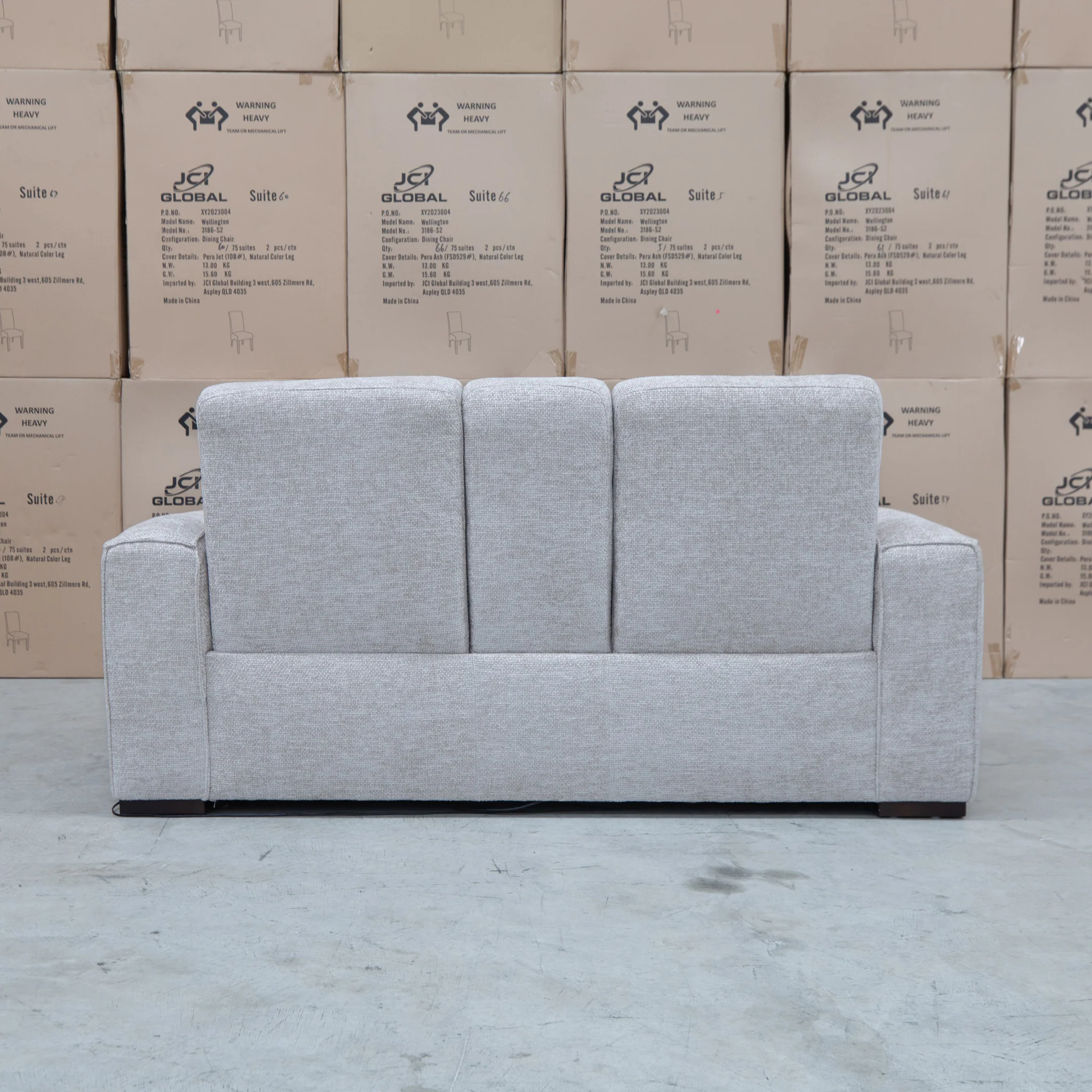 Marina Bay Feather & Foam Dual Motor Electric Two Seater Theatre Lounge - Oatmeal - Image 17