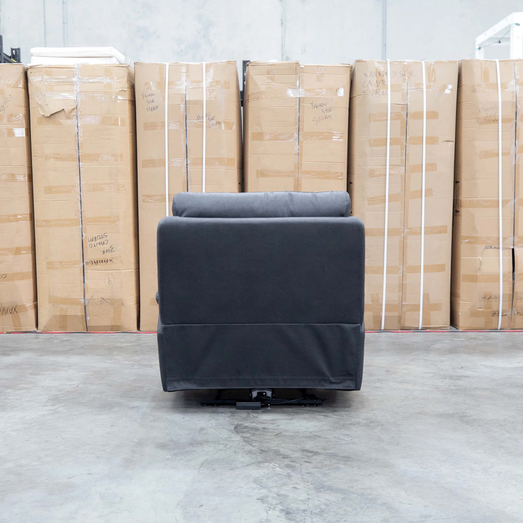 Marsellie Triple Motor Electric Recliner - Coal - Image 15