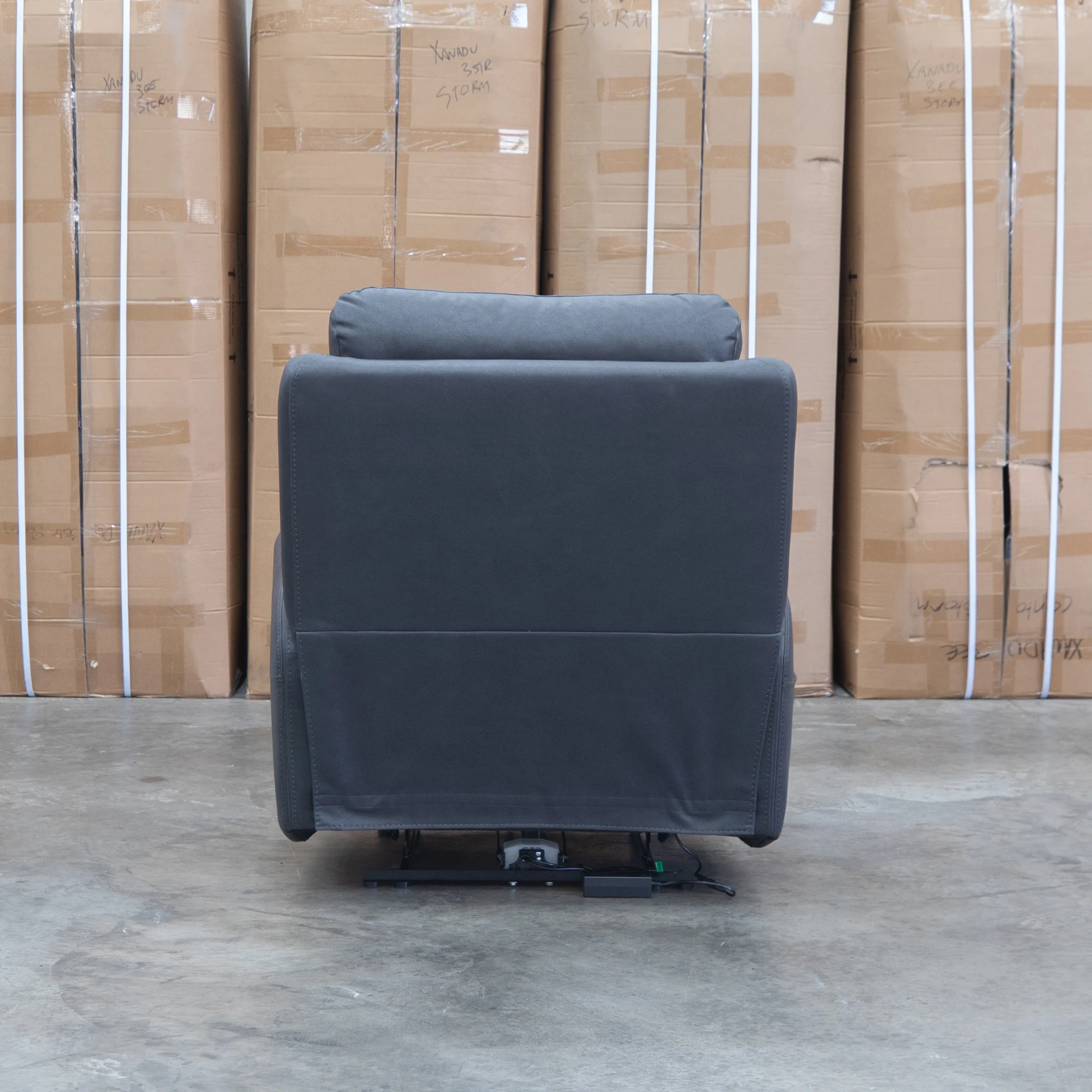 Palm Cove Triple Motor Electric Recliner - Coal - Image 16