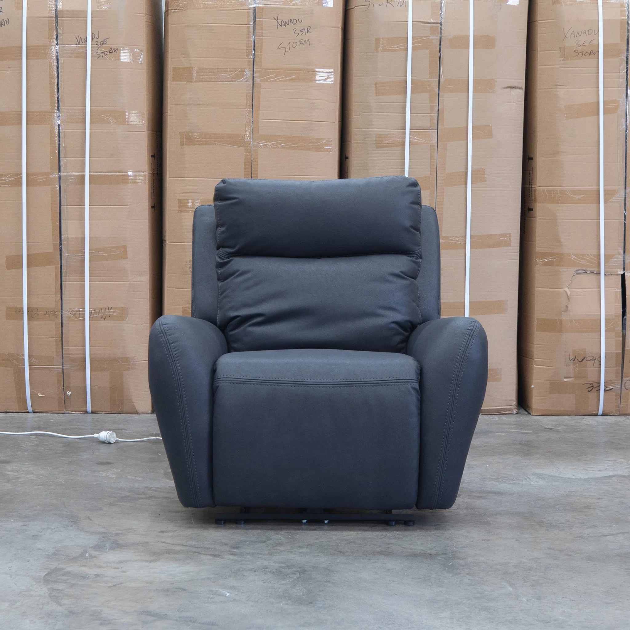 Palm Cove Triple Motor Electric Recliner - Coal - Image 4