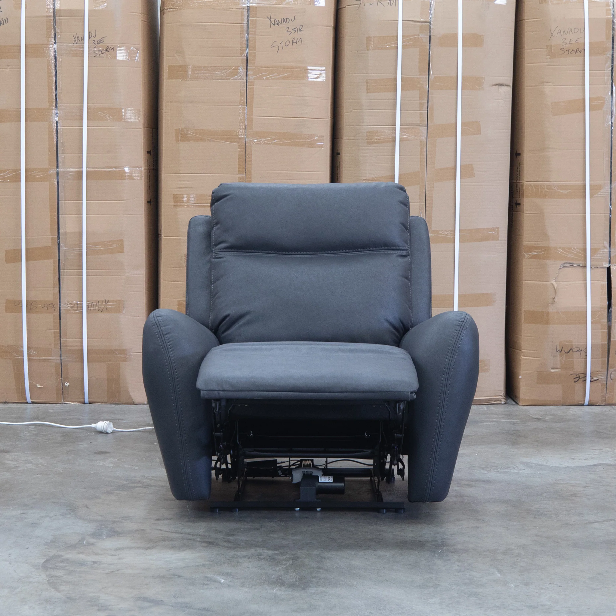 Palm Cove Triple Motor Electric Recliner - Coal - Image 5