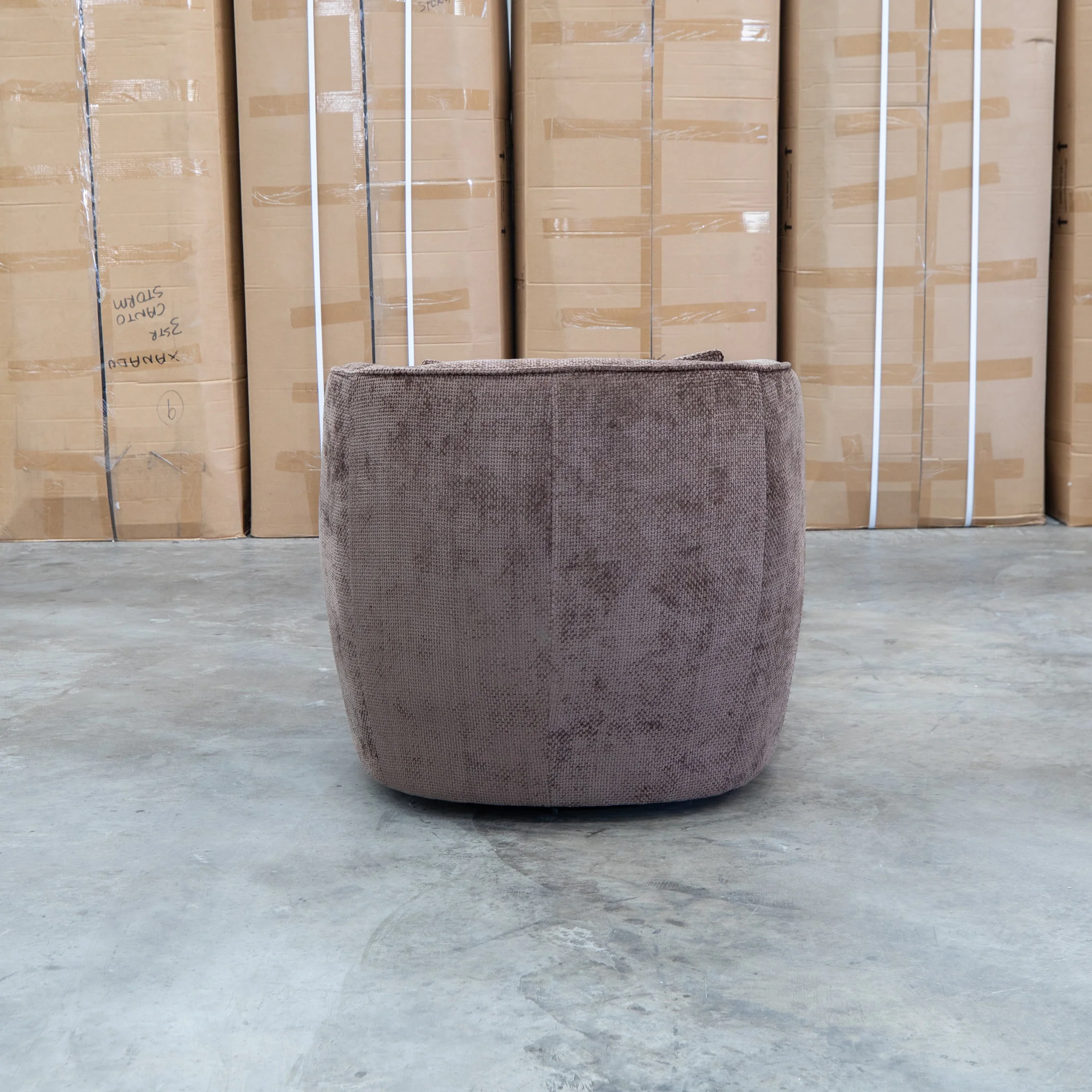 Regis Swivel Chair - Chocolate - Image 4