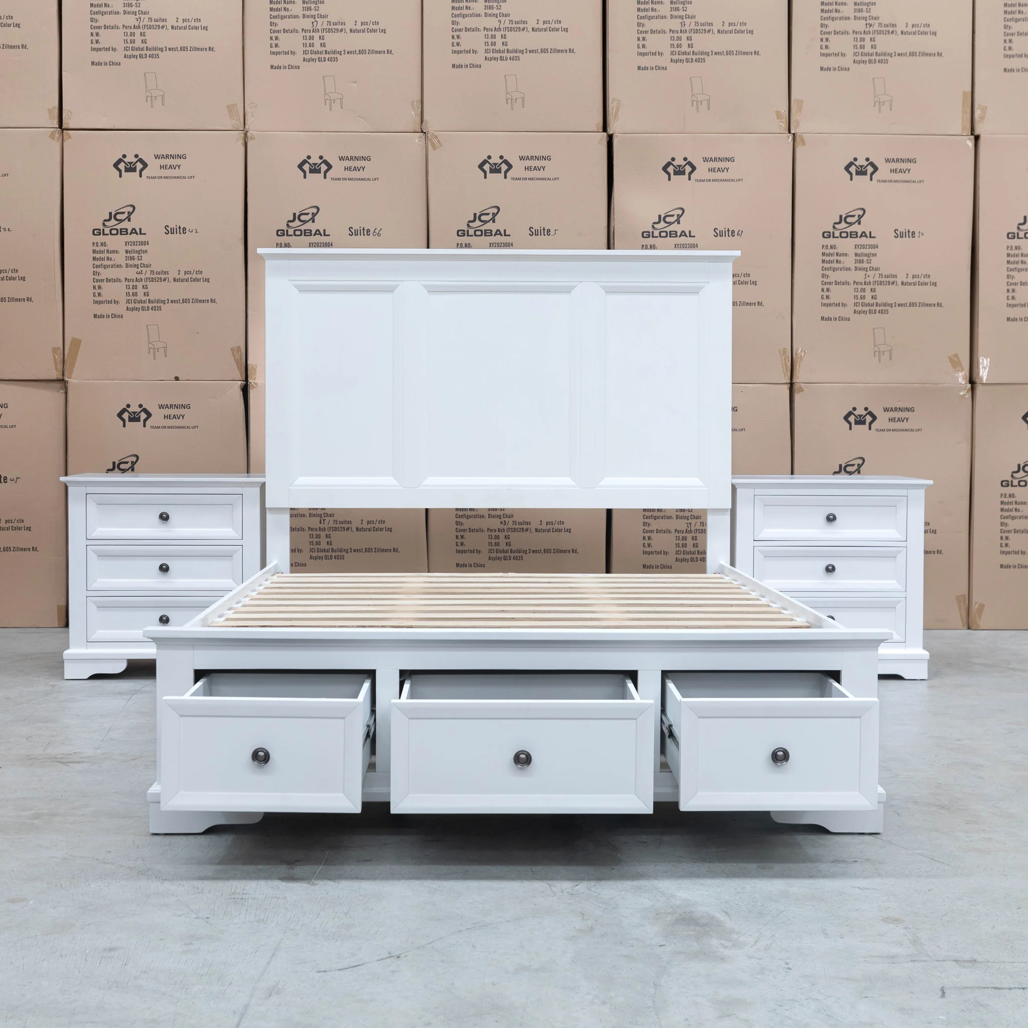 Sala Hardwood King Storage Bed - Available After 26th July - Image 6