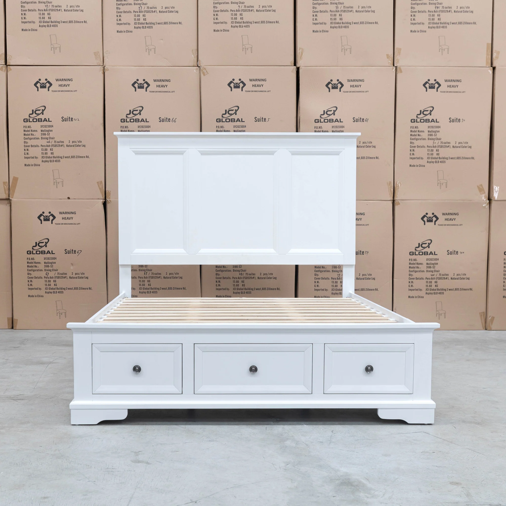 Sala Hardwood Queen Storage Bed - Available After 26th July - Image 5