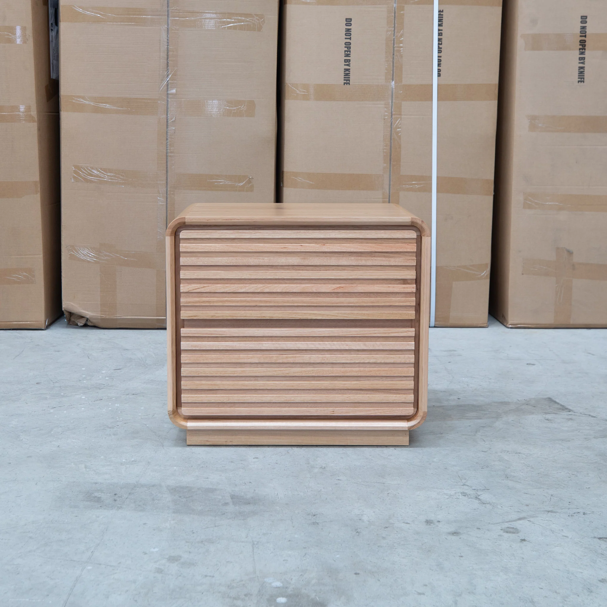 Southport Two Drawer Australian Messmate Hardwood Bedside