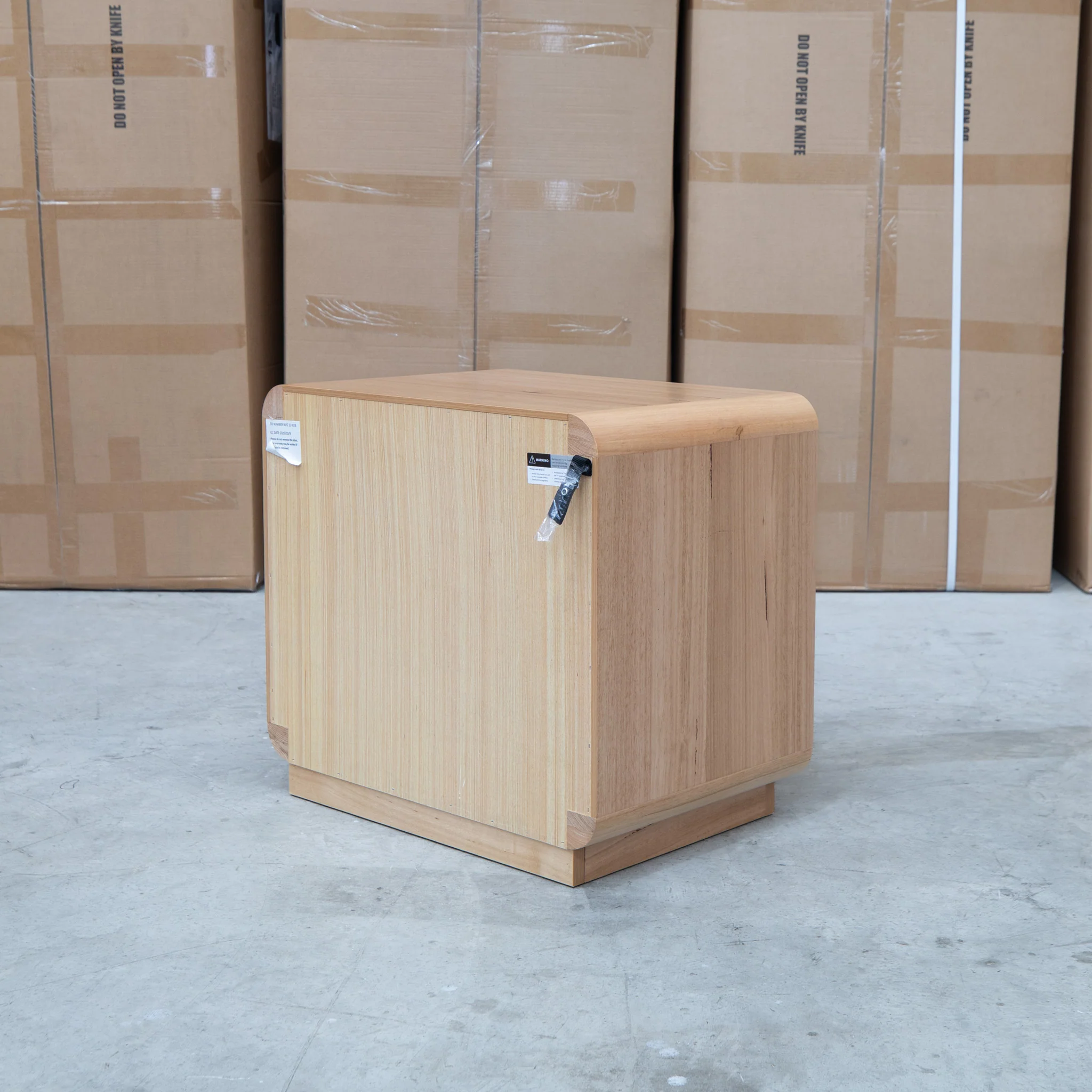 Southport Two Drawer Australian Messmate Hardwood Bedside - Image 8