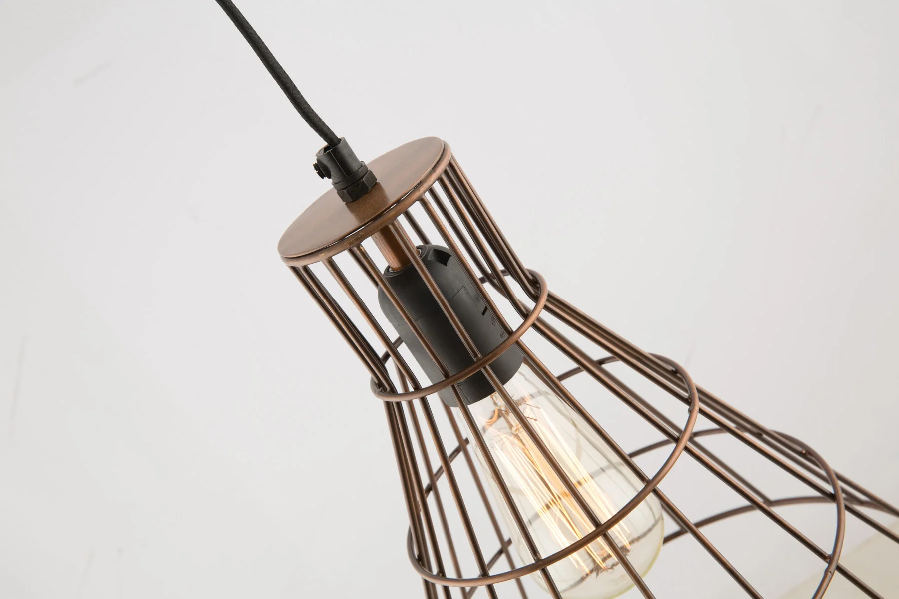 Torch Galvanized Iron Wire Pendant Hanging Light  -  Antique Copper  - FH07 - Available In-Store Only - Image 2