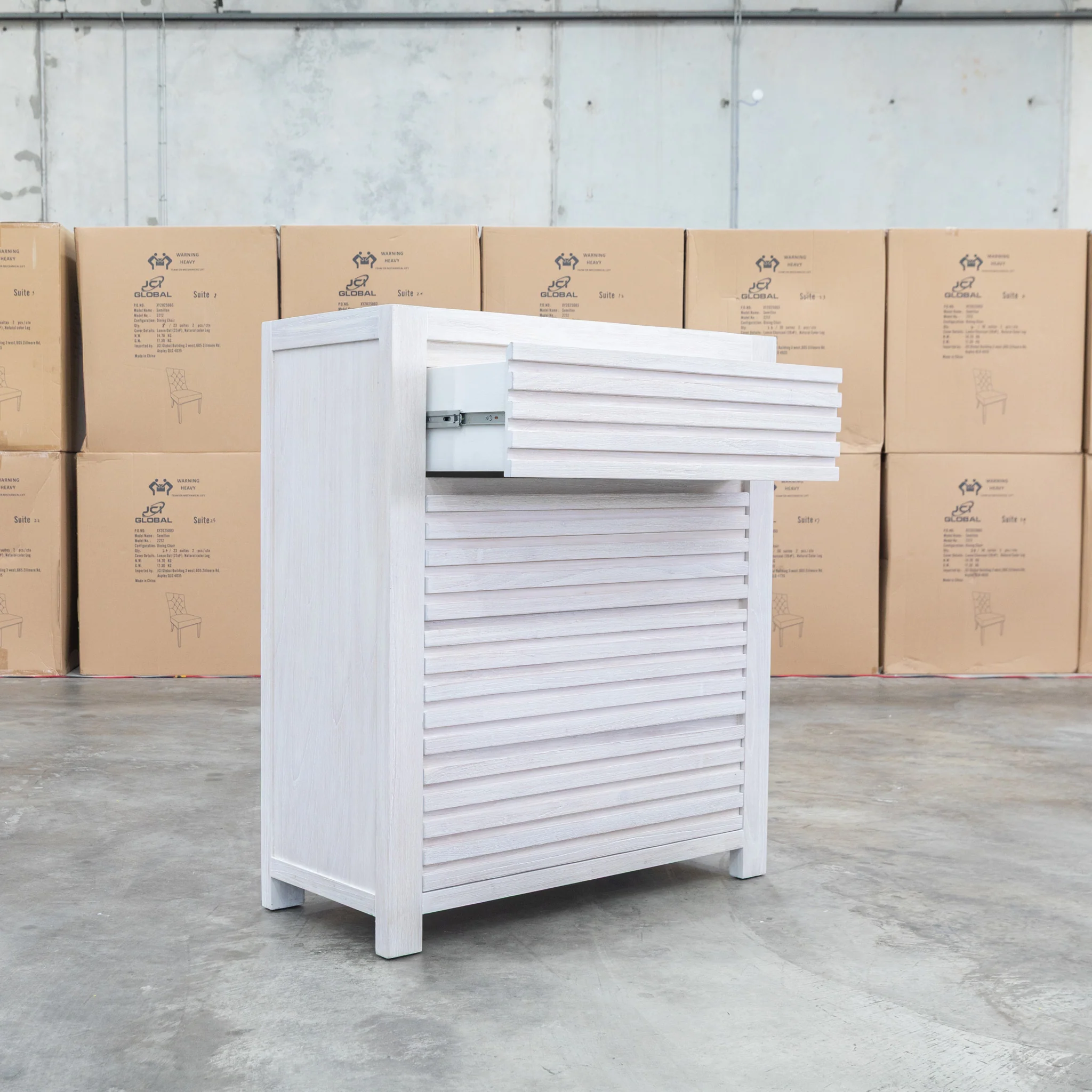 Valentino Mountain Ash Four Drawer Tallboy - Image 5
