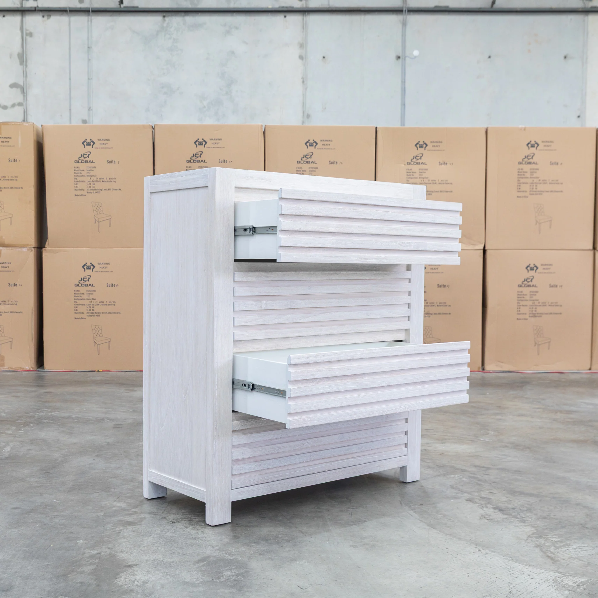Valentino Mountain Ash Four Drawer Tallboy - Image 6