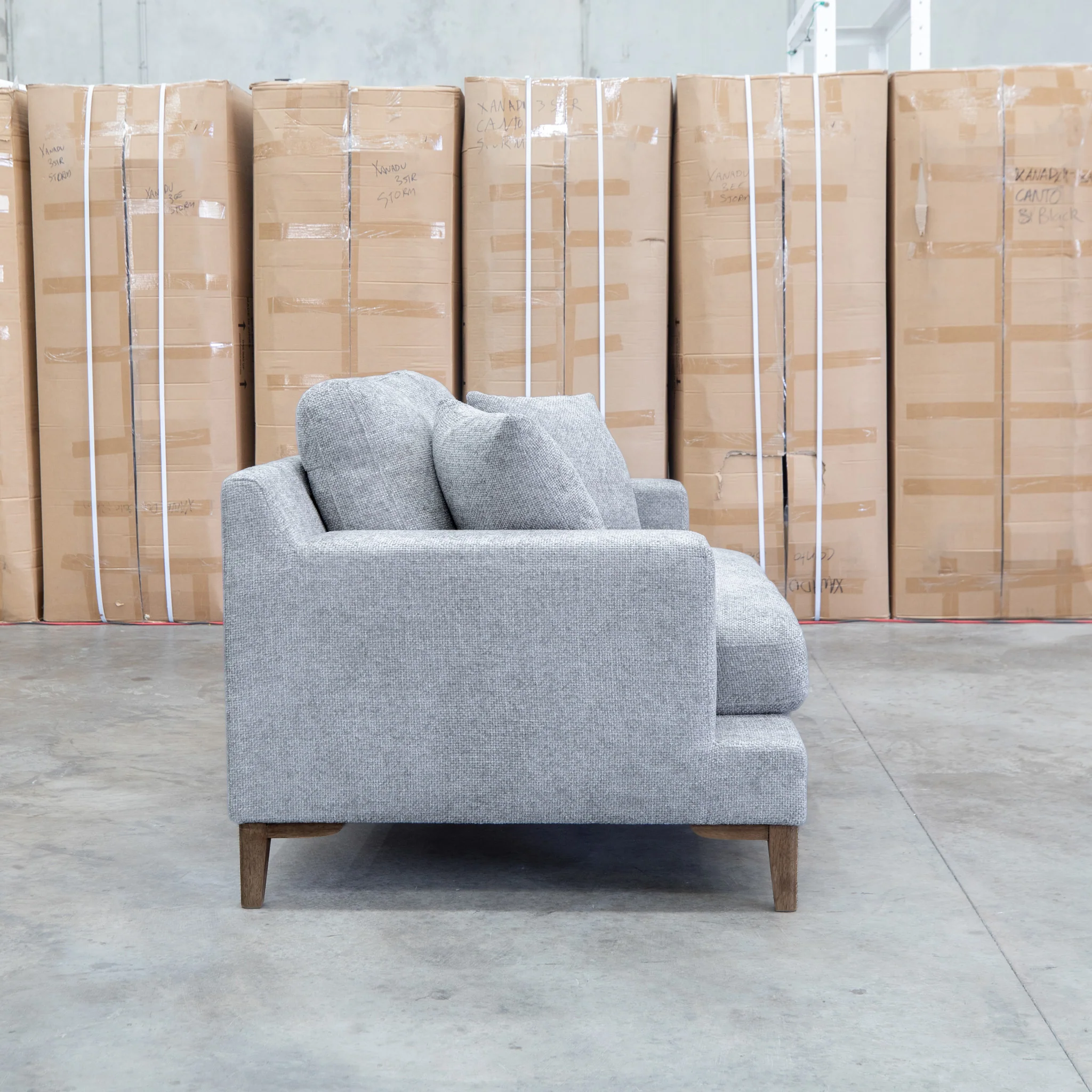 Zuri Two Seat Sofa - Slate - Image 3